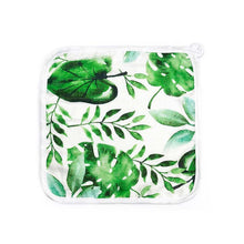 Load image into Gallery viewer, Bamboo Muslin Snap Bib + Washcloth Set _ Rainforest
