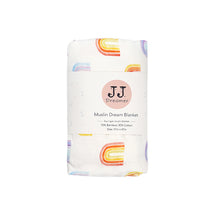 Load image into Gallery viewer, Silky Muslin Dream Blanket _ Rainbow