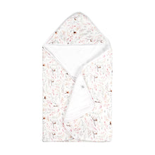 Load image into Gallery viewer, Silky Muslin Hooded Bath Towel _ Cotton Flower