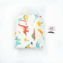 Load image into Gallery viewer, Silky Muslin Hooded Bath Towel _ Dinosaur