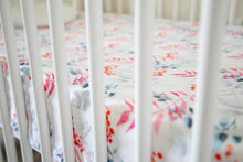 Load image into Gallery viewer, Silky Muslin Fitted Crib Sheet Rowan Berry