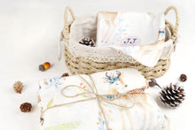 Load image into Gallery viewer, Silky Muslin Fitted Crib Sheet Dreamy Deer