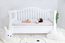 Load image into Gallery viewer, Silky Muslin Fitted Crib Sheet_Spaceman
