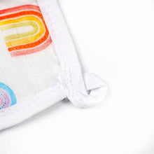 Load image into Gallery viewer, Silky Muslin Washcloth _ Rainbow
