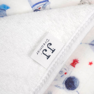 Silky Muslin Hooded Bath Towel _ Spaceman