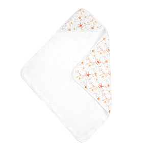 Silky Muslin Hooded Bath Towel _ Starfish