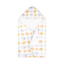 Load image into Gallery viewer, Silky Muslin Hooded Bath Towel _ Rainbow
