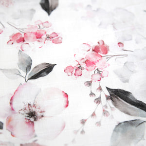 Silky Muslin Fitted Crib Sheet Blooming Flower