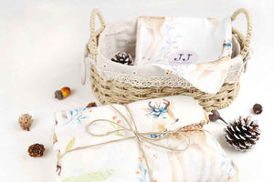 Silky Muslin Swaddle Blanket Dreamy Deer