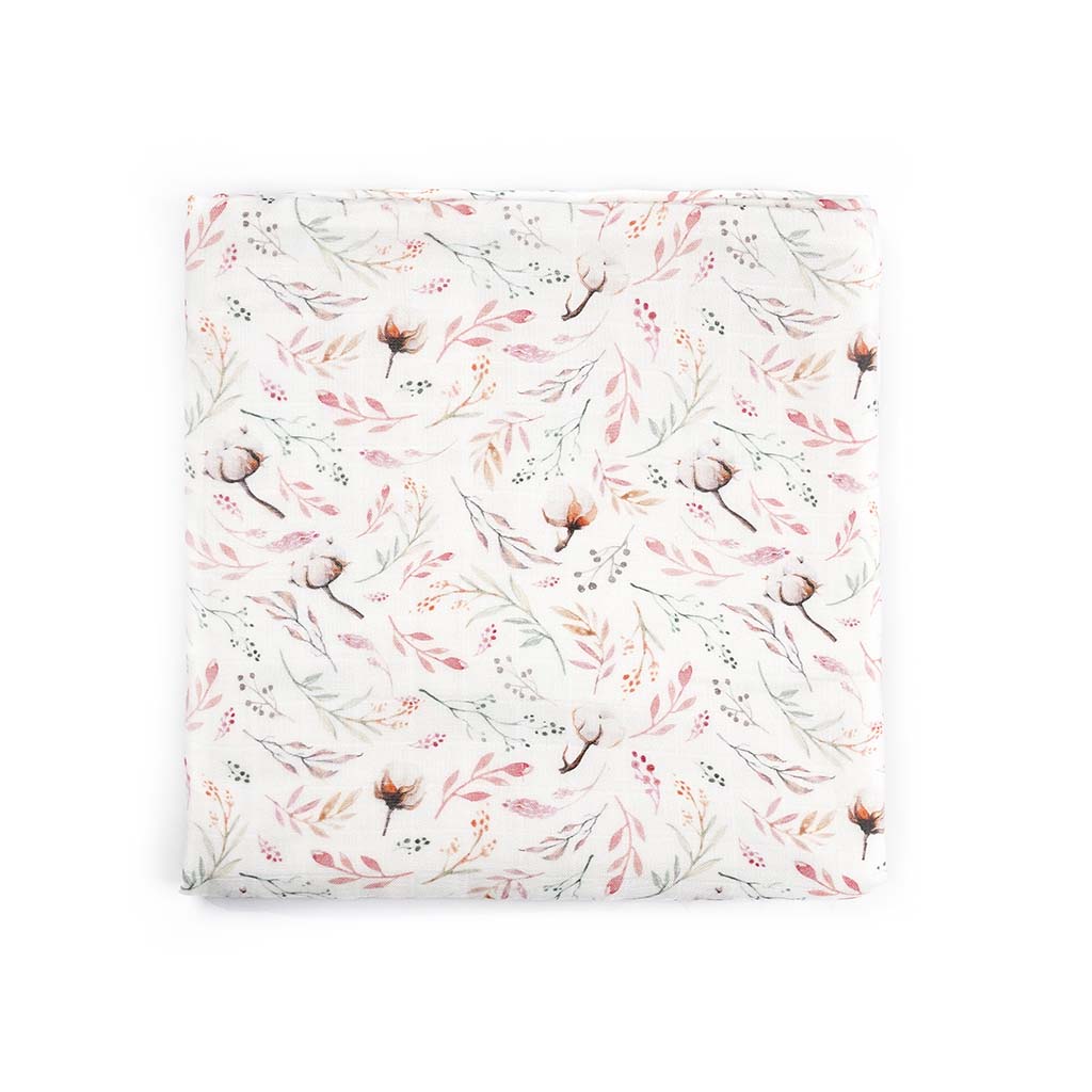 Silky Muslin Fitted Crib Sheet Cotton Flower