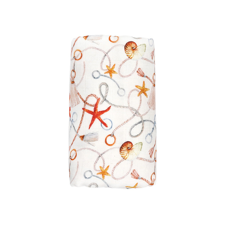 Silky Muslin Dream Blanket Starfish