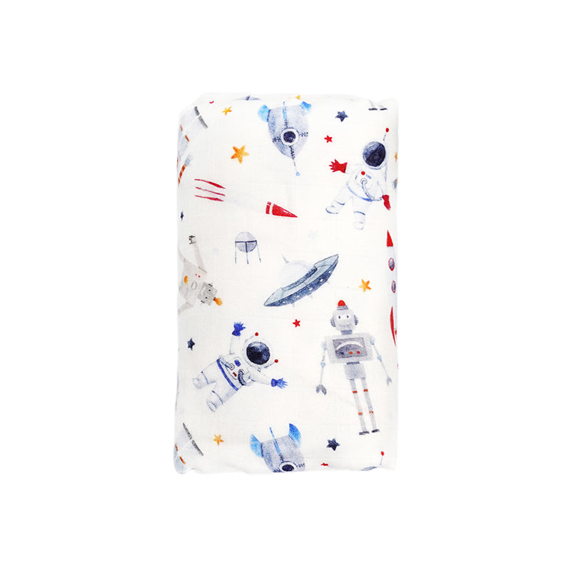 Silky Muslin Dream Blanket Spaceman